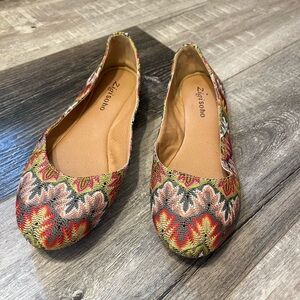 Zigi Soho Women's Multicolor Floral Ballet Flats